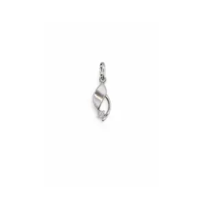 Eleganter silberner Anhänger mit funkelndem Diamant in modernem Design, ideal für stilbewusste Schmuckliebhaber.